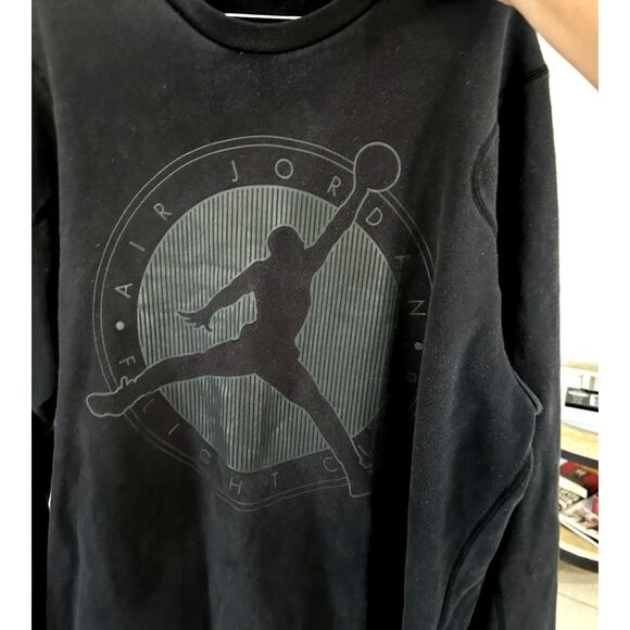 VTG AIR Jordan Nike XXL Sweat Shirt Flight Club Logo 2XL TTG Gym Skater Punk Y2K - Picture 3 of 8